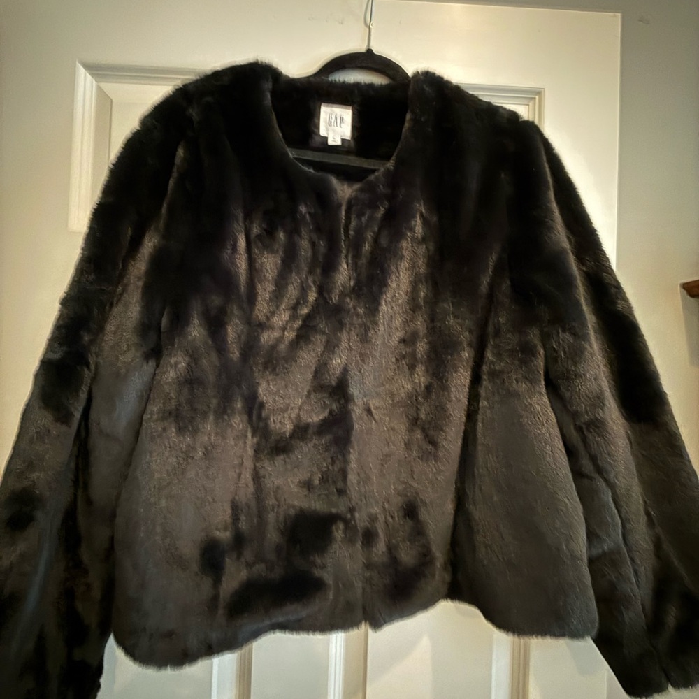 GAP Women's Dark Gray Teddy Jacket